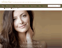 Tablet Screenshot of infinitealoe.com